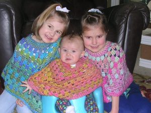 Trevor's girls, ponchos